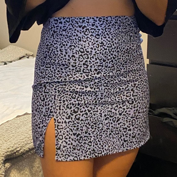 Shein Leopard Print Mini Skirt - Picture 3 of 4